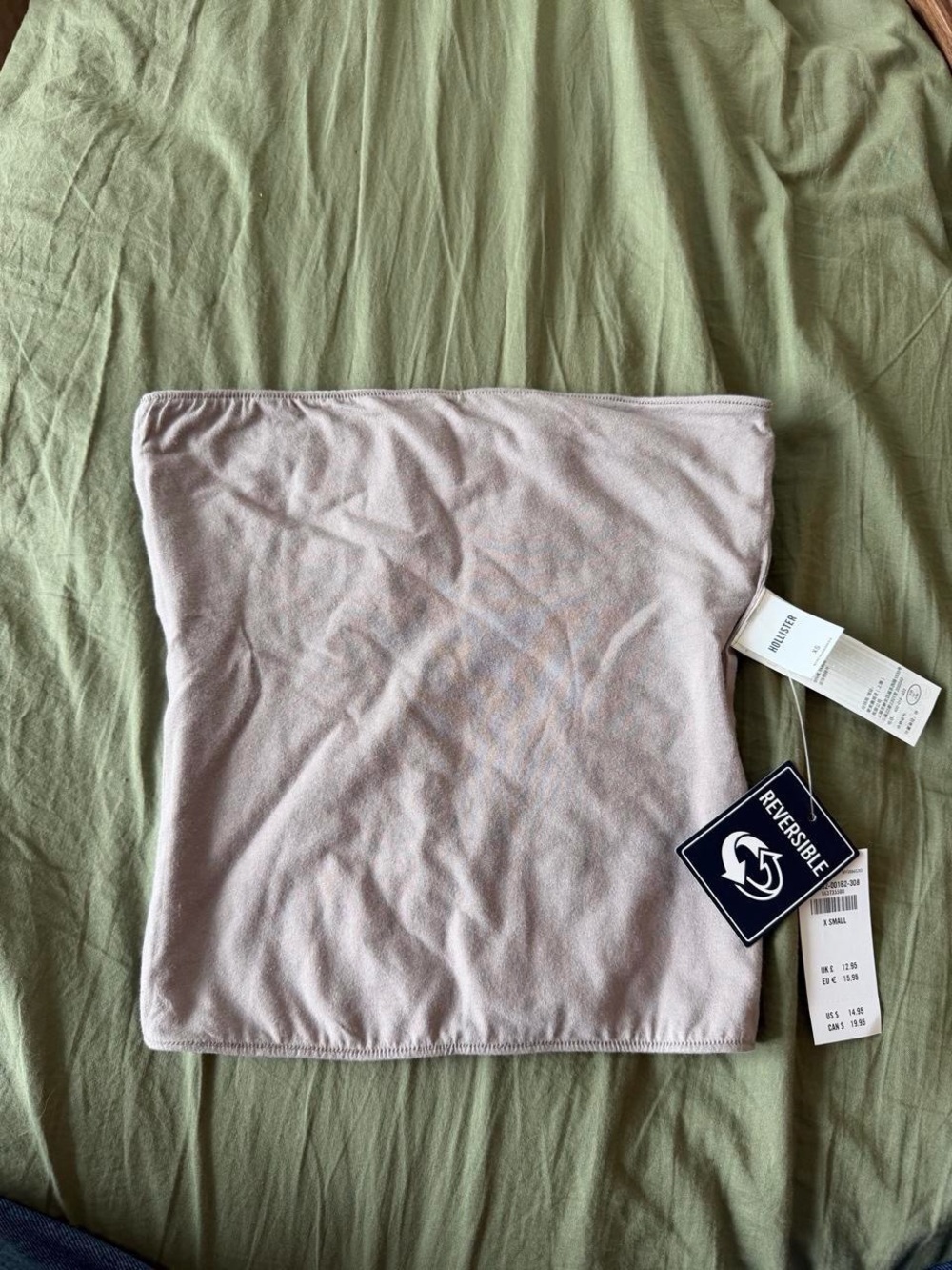 Reversible Hollister Tube Top Beige & Camo